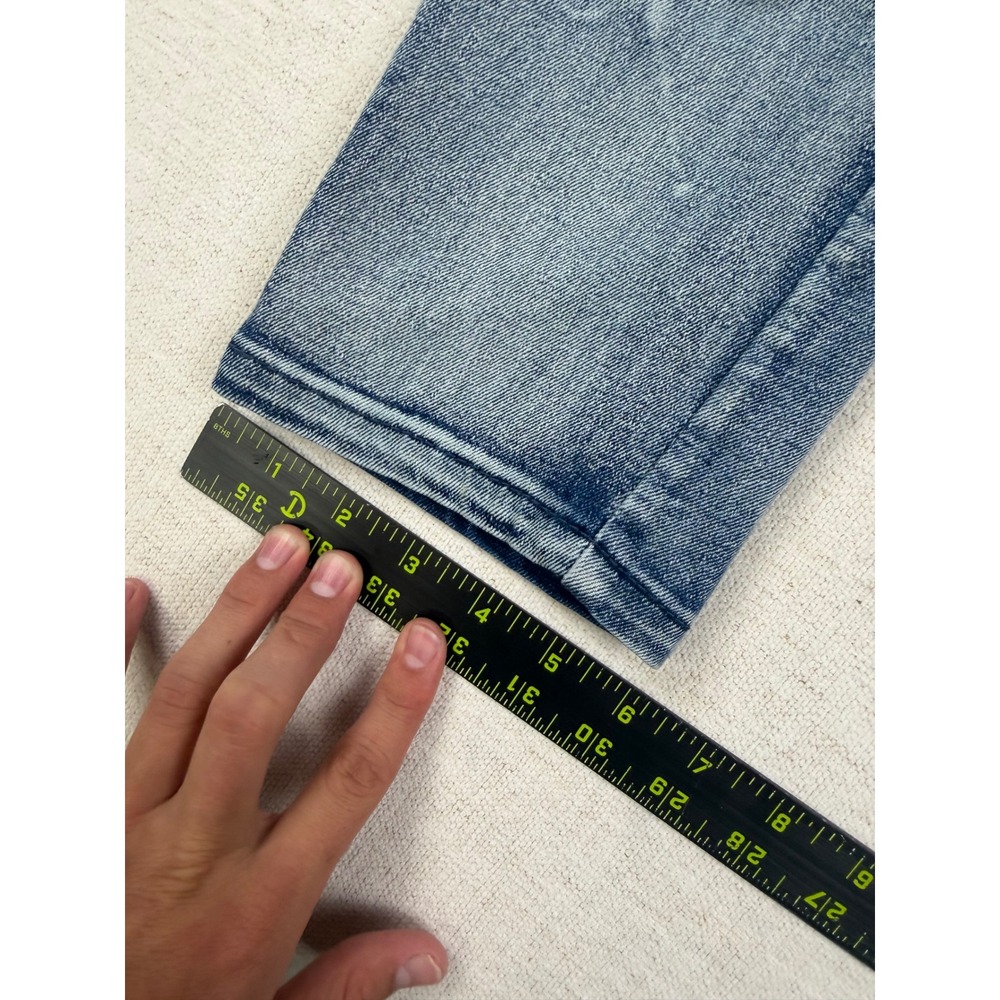 GSTR Raw Mens Blue Distressed Moto Biker Jeans Slim Fit Ribbed Stacked 30x30 - Picture 7 of 11